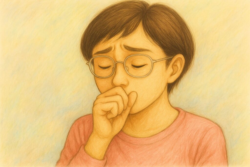 モラハラかもしれないと不安を感じている女性のイラスト